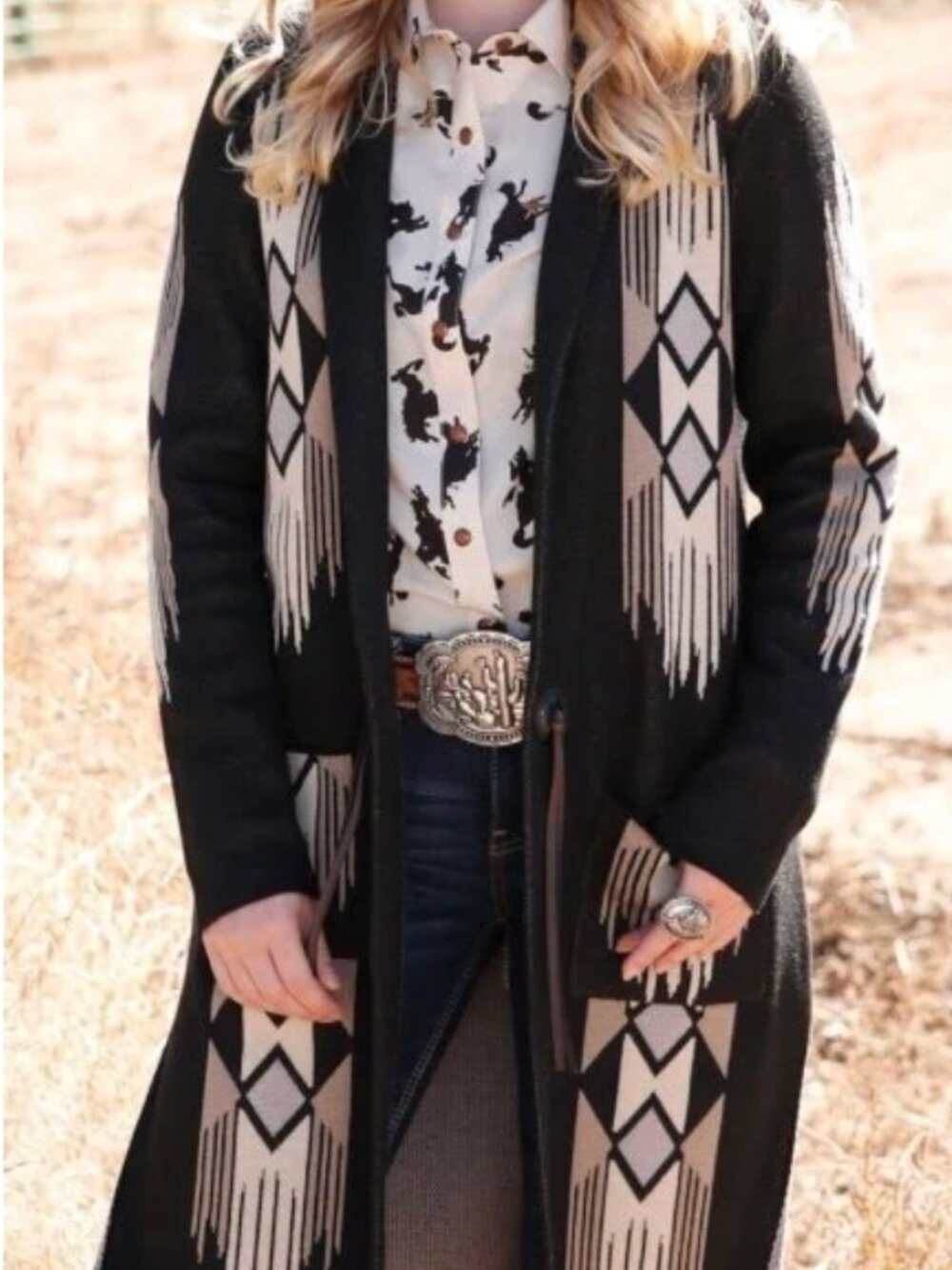 NWT Cruel Denim Brand Southwestern Duster Sz LG